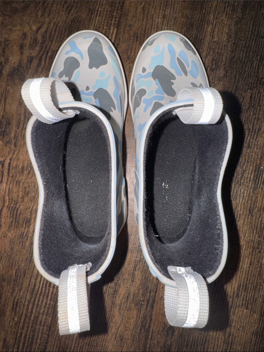 XTRATUF Kids' Light Blue & Gray Camo Rain Boots - Picture 7 of 7